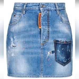Dsquared2 Denim Mini Skirt